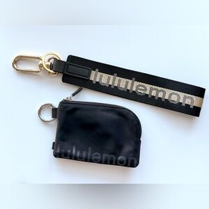 Lululemon Wristlet and Wallet Black & Gold